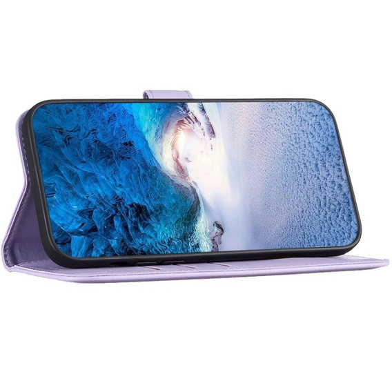 Klopové pouzdro pro Samsung Galaxy A55 5G,BINFEN Wallet, fialové