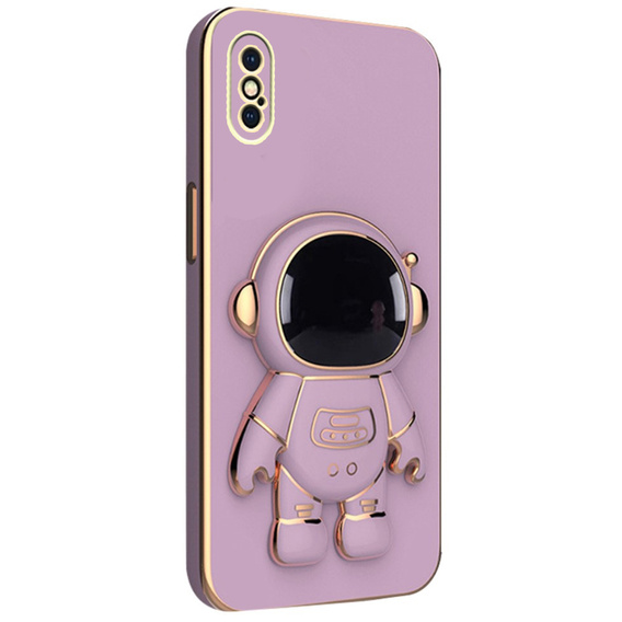 Pouzdro pro iPhone X / XS, Astronaut, fialové