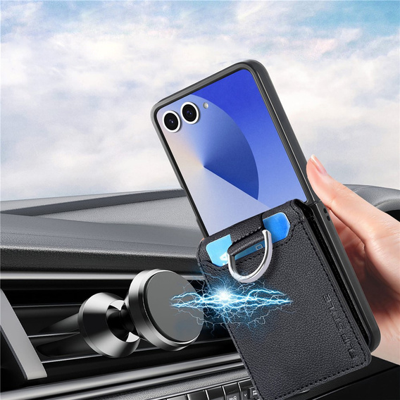 Pouzdro se slotem na kartu a kroužkem pro Samsung Galaxy Z Flip7