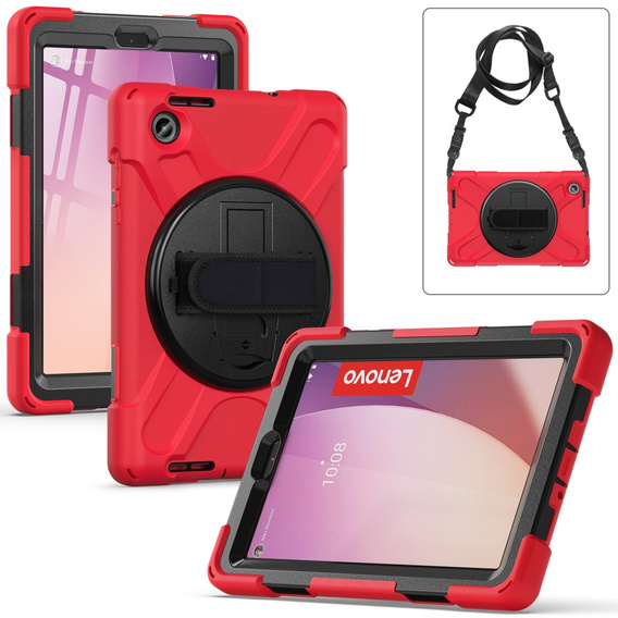 Dětské pouzdro pro Lenovo Tab M8 Gen 4 TB-300FU, pancéřované, červené
