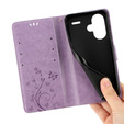 Klopové pouzdro pro Xiaomi Redmi Note 13 Pro+, Butterfly, fialové