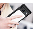 Pouzdro pro Google Pixel 7 Pro 5G, Fusion Hybrid, s ochranou fotoaparátu, transparentní / černé
