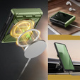 Pouzdro Tongate MECH s MagSafe pro Samsung Galaxy Z Flip7 FE / Z Flip6, zelené