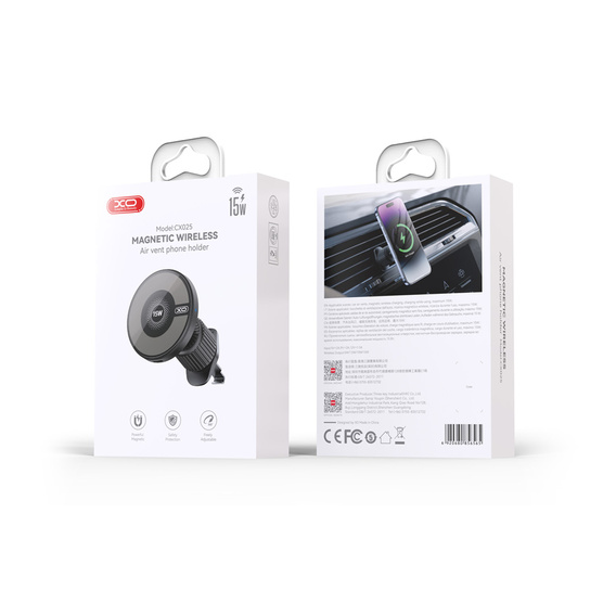 Držák do auta MagSafe pro iPhone - rychlé nabíjení a stabilní upevnění XO CX025