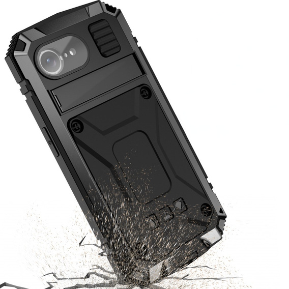 Pancéřové pouzdro pro iPhone 16E, R-JUST, černé