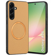 Pouzdro pro Samsung Galaxy A56 5G, Leather Hybrid MagSafe, zlaté
