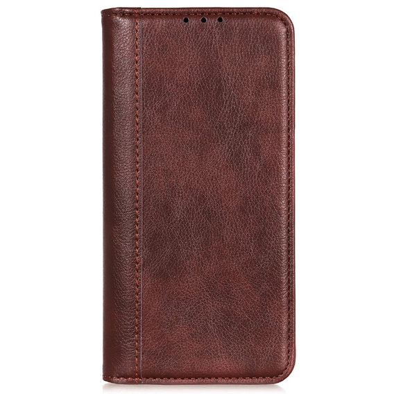 Pouzdro pro Motorola Moto G24 / G24 Power / G04, Wallet Litchi Leather, hnědé