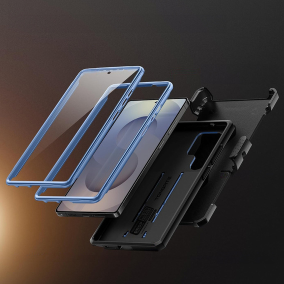 Odolné pouzdro pro Samsung Galaxy S25 Ultra – Tongate MECH Series Clip, černé