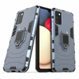 Pouzdro pro Samsung Galaxy A02S, Kickstand Ring, modré