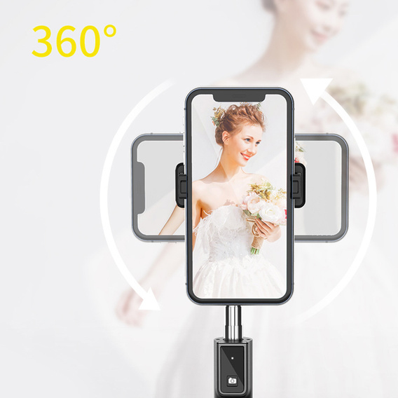 Selfie tyč Coco P-04 s funkcí stativu a dálkovým ovládáním Bluetooth, pro smartphony o šířce 6,5 cm až 9,5 cm