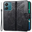 Klopové pouzdro pro Xiaomi Redmi 13C / Poco C65, Butterfly, černé