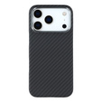 Pouzdro pro iPhone 17 Pro, Carbon Fiber, pro MagSafe, černé