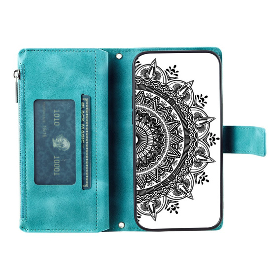 Klopové pouzdro pro Xiaomi Redmi Note 13 Pro 4G / Xiaomi Redmi Note 14S / Xiaomi Poco M6 Pro 4G, Mandala, zelené