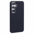 Pouzdro pro Samsung Galaxy S25+ Plus, Carbon Fiber MagSafe, černé