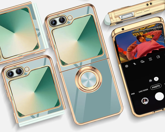 Pouzdro pro Samsung Galaxy Z Flip7 FE / Z Flip6, Electro Ring, mincovní