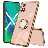 Pouzdro pro Xiaomi Poco M4 Pro 4G, Electro Ring, růžové