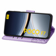 Klopové pouzdro pro Xiaomi Poco F7, Butterfly, fialové