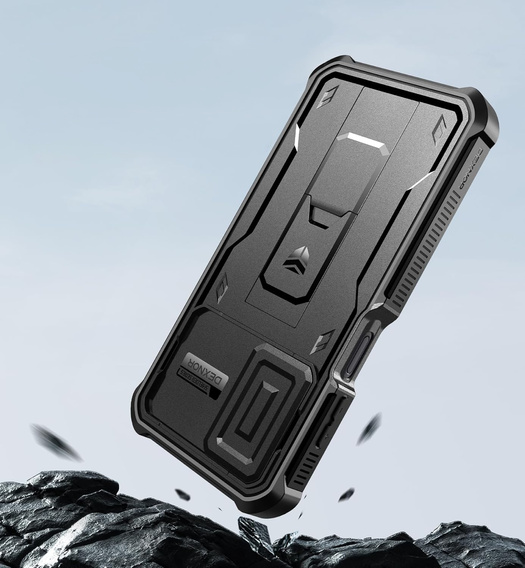 Pancéřové pouzdro pro Samsung Galaxy A15, Dexnor Full Body (Two Frames), černé