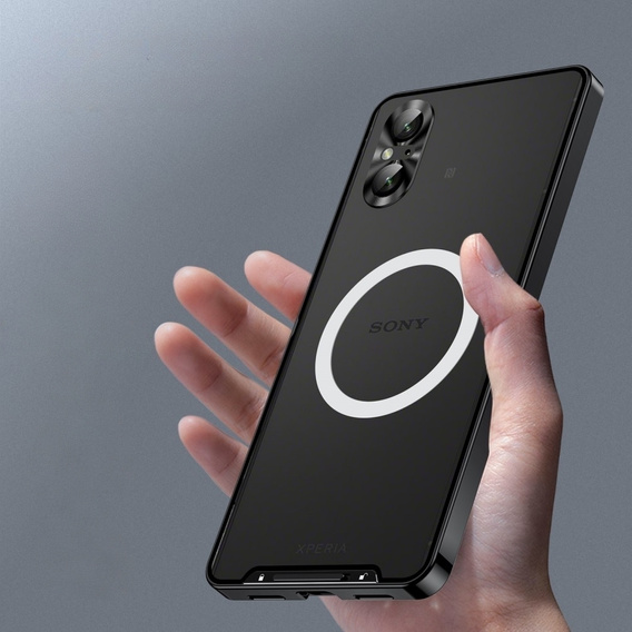 Ochranné pouzdro na fotoaparát pro Sony Xperia 5 V, CamShield MagSafe, transparentní / černé
