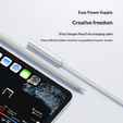 Magnetický kabel pro nabíjení USB-C pro Apple Pencil (2. generace), bílý