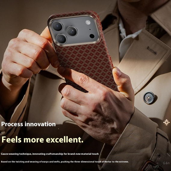 BENKS C1 Kevlar Aramid Fiber pouzdro pro MagSafe pro iPhone 17 Pro