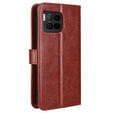 Klopové pouzdro pro T Phone 2 Pro 5G, Crazy Horse Wallet, hnědé
