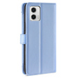 Klopové pouzdro pro Motorola Moto G73 5G, Wallet Zipper Pocket, modré