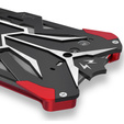 Pancéřové pouzdro pro Asus ROG Phone 7 5G, Aluminum Alloy, černá / červená