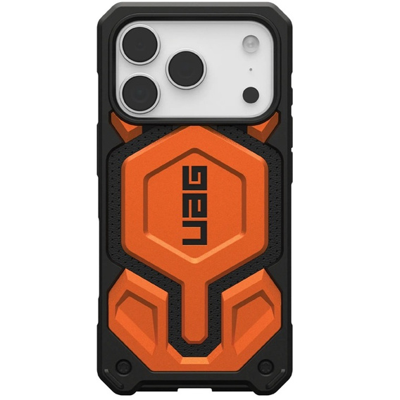 Pouzdro Urban Armor Gear pro iPhone 17 Pro, Monarch Pro MagSafe, oranžové