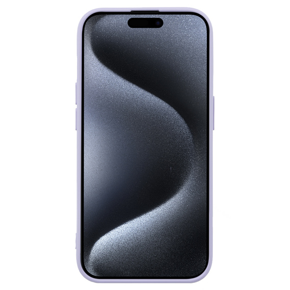 Pouzdro pro iPhone 15 Pro, Silicone Lite, fialové