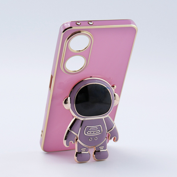 Pouzdro pro Oppo A98 5G, Astronaut, fialové