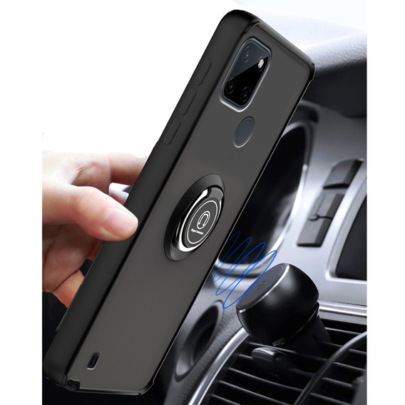 Pouzdro pro Realme C21Y / C25Y, Frosted Ring, modré