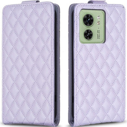 Klopové pouzdro pro Motorola Edge 40 5G, Wallet, BINFEN COLOR, fialové