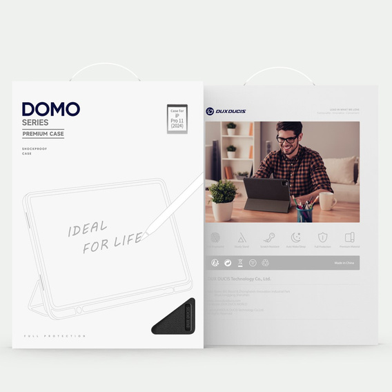 Pouzdro pro iPad Pro 13" 2024, Dux Ducis Domo, černé