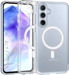 Pouzdro pro Samsung Galaxy A17 5G, pro MagSafe, zesílené, průhledné