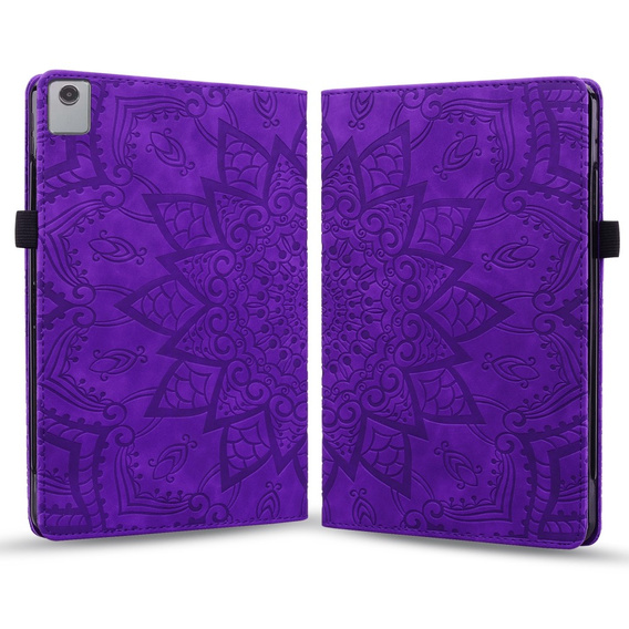 Pouzdro s klopou pro Lenovo Tab M11, flower, fialové