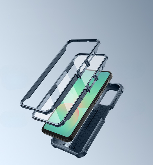 Pancéřové pouzdro pro Samsung Galaxy A26 5G, Dexnor Full Body (Two Frames), modré