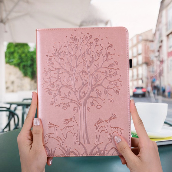 Flipové pouzdro pro Huawei MatePad SE 10.4, tree, růžové rose gold