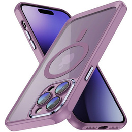 Pouzdro pro iPhone 15 Pro Max, ERBORD Impact Guard, MagSafe, fialové