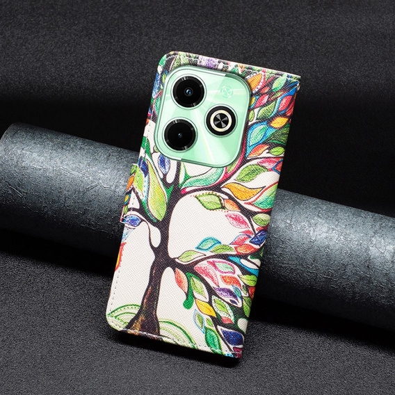 Klopové pouzdro pro Infinix Hot 40i, Wallet, Tree of Life