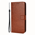 Klopové pouzdro pro Realme C51, Crazy Horse Wallet, hnědé