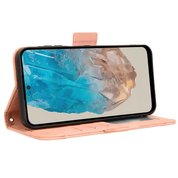 Klopové pouzdro pro Samsung Galaxy M35, Card Slot, růžové