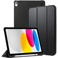 Pouzdro pro iPad 10.9 2022 10 Gen, Smart Pencil, se slotem na stylus, černé