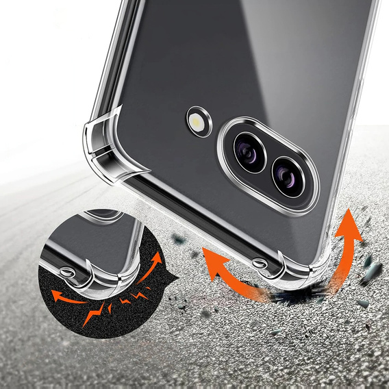 Pouzdro pro Google Pixel 9A, Dropproof, průhledné