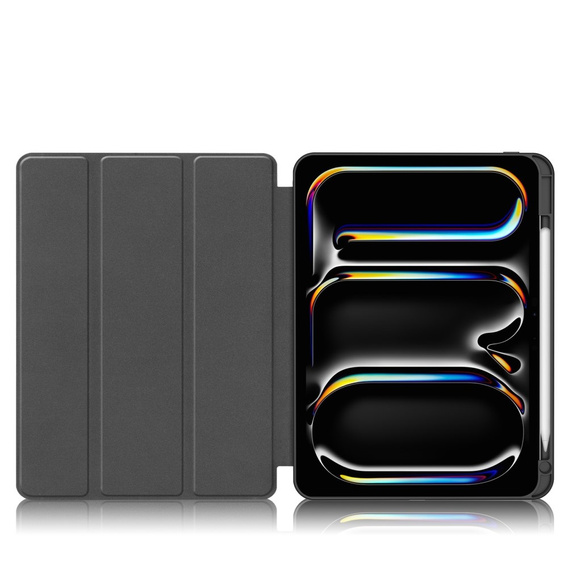 Pouzdro pro iPad Pro 11" 2024 (5 gen.), Smartcase s prostorem pro stylus, růžové