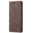 Pouzdro CASEME pro Samsung Galaxy A33 5G, Leather Wallet Case, káva