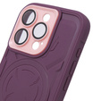 Pouzdro pro iPhone 15 Pro, ERBORD Armor Mag, kaštanové