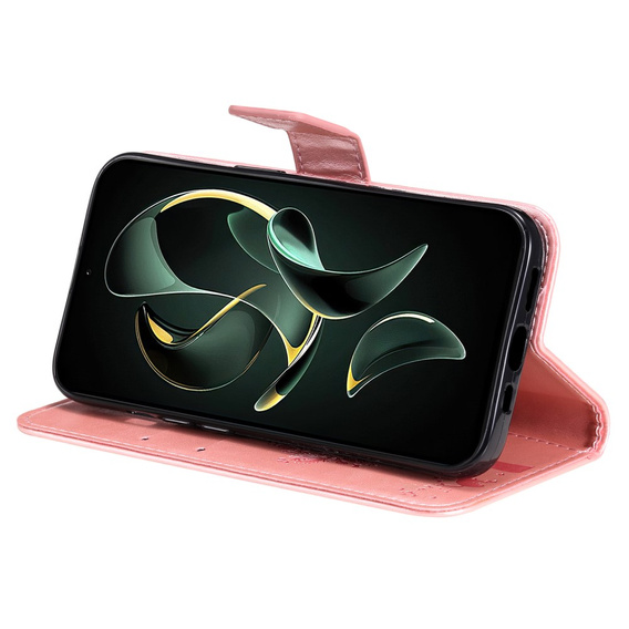 Klopové pouzdro pro Xiaomi 13T / 13T Pro, strom, růžové rose gold