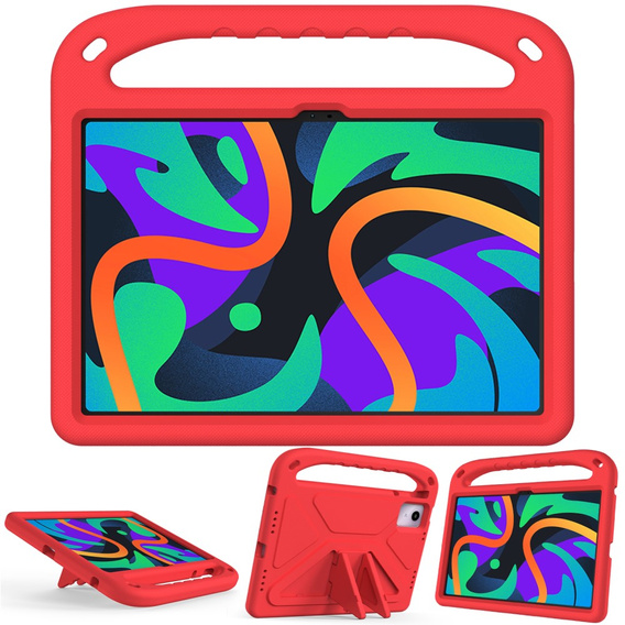 Dětské pouzdro pro Lenovo Tab M11, dětské pouzdro s rukojetí, červené