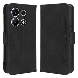 Klopové pouzdro pro Infinix Note 30 VIP, Card Slot, černémodré